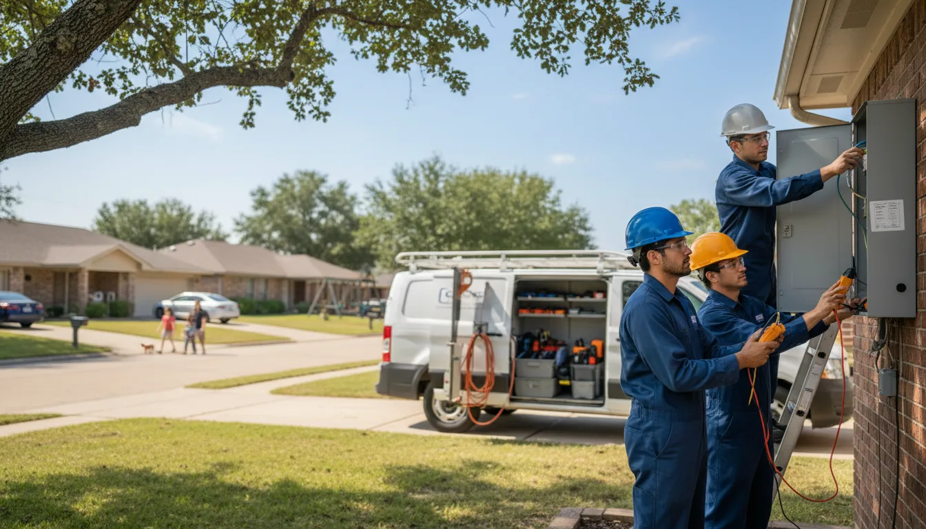 Certified electrician providing emergency electrical services in Indiahoma, OK